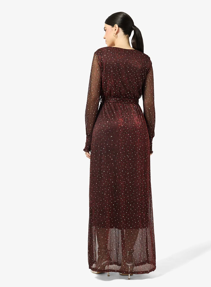 ايلا Shimmer Wrap Dress